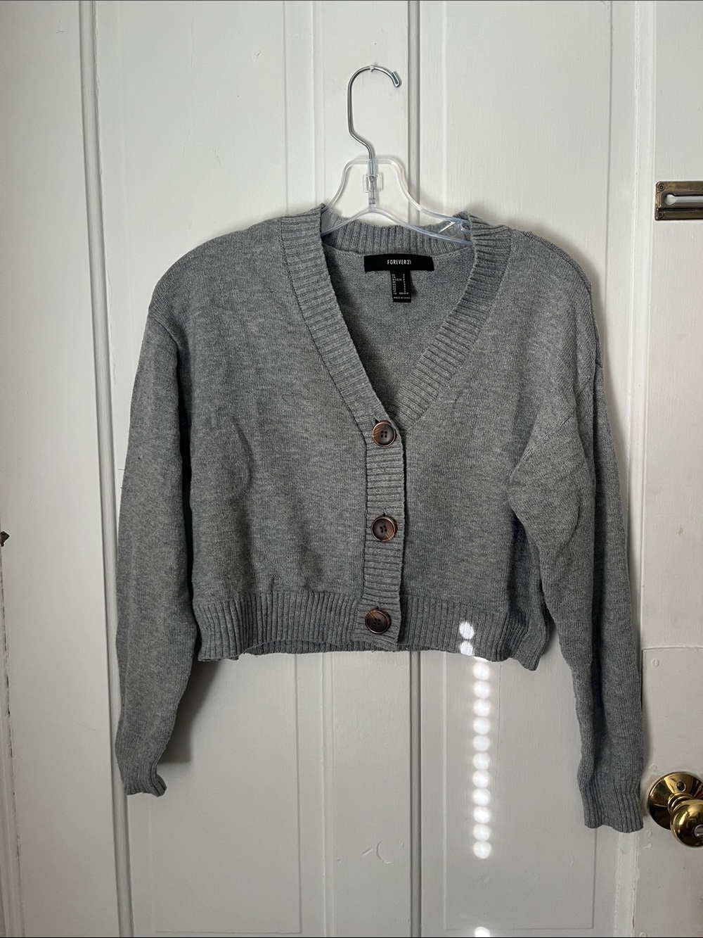 Crop V-neck Sweater